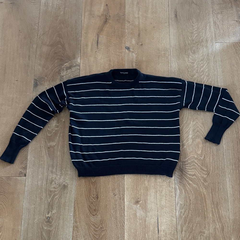 Brandy Melville Navy Striped Sweater like new